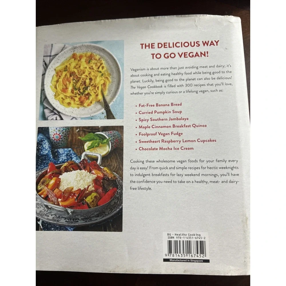 The Vegan Cookbook - Hardcover, by Jolinda Hackett - Good
